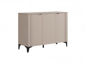 Комод 3 Рич (кашемир/фрапучино матовый/черный) в Югорёноке - yugoryonok.mebel-nsk.ru | фото