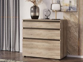 Комод КМ-01 Энигма (венге/дуб каньон) в Югорёноке - yugoryonok.mebel-nsk.ru | фото