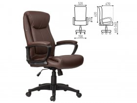 Кресло офисное BRABIX Enter EX-511, коричневое в Югорёноке - yugoryonok.mebel-nsk.ru | фото