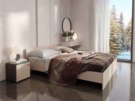 Кровать двухспальная 1,6м Гиза в Югорёноке - yugoryonok.mebel-nsk.ru | фото