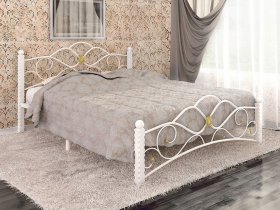 Кровать двуспальная Гарда-3 на металлокаркасе 1,4 м в Югорёноке - yugoryonok.mebel-nsk.ru | фото