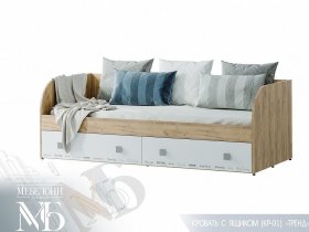 Кровать с ящиками Тренд КР-01 в Югорёноке - yugoryonok.mebel-nsk.ru | фото