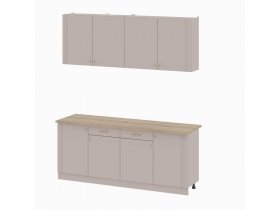 Кухонный гарнитур 2,0м Одетта (меланж/дуб сонома) в Югорёноке - yugoryonok.mebel-nsk.ru | фото