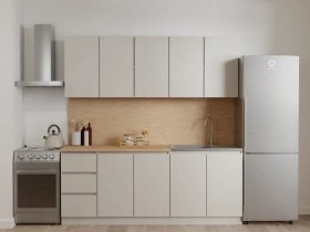 Кухонный гарнитур Мори 2,0 м (сатин) в Югорёноке - yugoryonok.mebel-nsk.ru | фото
