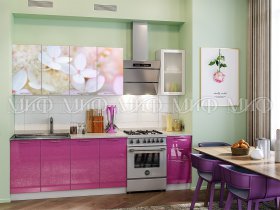 Кухонный гарнитур Вишневый цвет в Югорёноке - yugoryonok.mebel-nsk.ru | фото