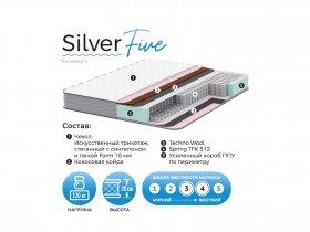 Матрас Silver Five в Югорёноке - yugoryonok.mebel-nsk.ru | фото