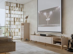 Модульная гостиная Одетта (дуб эндгрей/меланж) в Югорёноке - yugoryonok.mebel-nsk.ru | фото