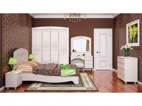 Модульная спальня Каролина в Югорёноке - yugoryonok.mebel-nsk.ru | фото