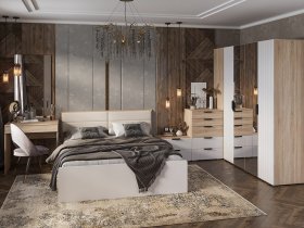 Модульная спальня Норд в Югорёноке - yugoryonok.mebel-nsk.ru | фото