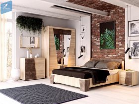 Модульная спальня Санремо в Югорёноке - yugoryonok.mebel-nsk.ru | фото