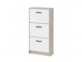 Обувница ОБ-3 Вега (дуб крафт серый/белый) в Югорёноке - yugoryonok.mebel-nsk.ru | фото