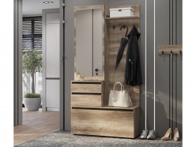 Прихожая ПР-04 Энигма (венге/дуб каньон) в Югорёноке - yugoryonok.mebel-nsk.ru | фото