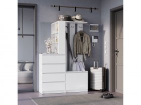 Прихожая Симпл ПР-04 (белый) в Югорёноке - yugoryonok.mebel-nsk.ru | фото