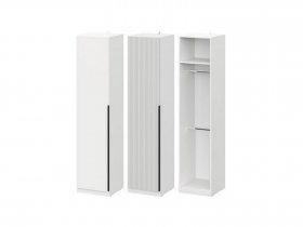 Шкаф ШК-50 Эккервуд (белый) в Югорёноке - yugoryonok.mebel-nsk.ru | фото