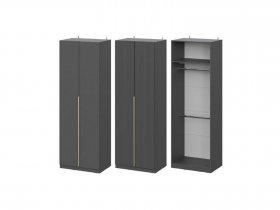 Шкаф ШК-75 Эккервуд (графит) в Югорёноке - yugoryonok.mebel-nsk.ru | фото