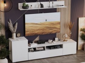 Стенка «Сильвия» (белый ясень) в Югорёноке - yugoryonok.mebel-nsk.ru | фото